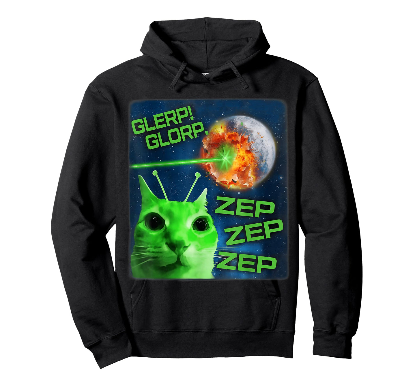 Gnarp Cat Silly Alien Cat Meme Brainrot Meme Funny Silly Cat T-Shirt