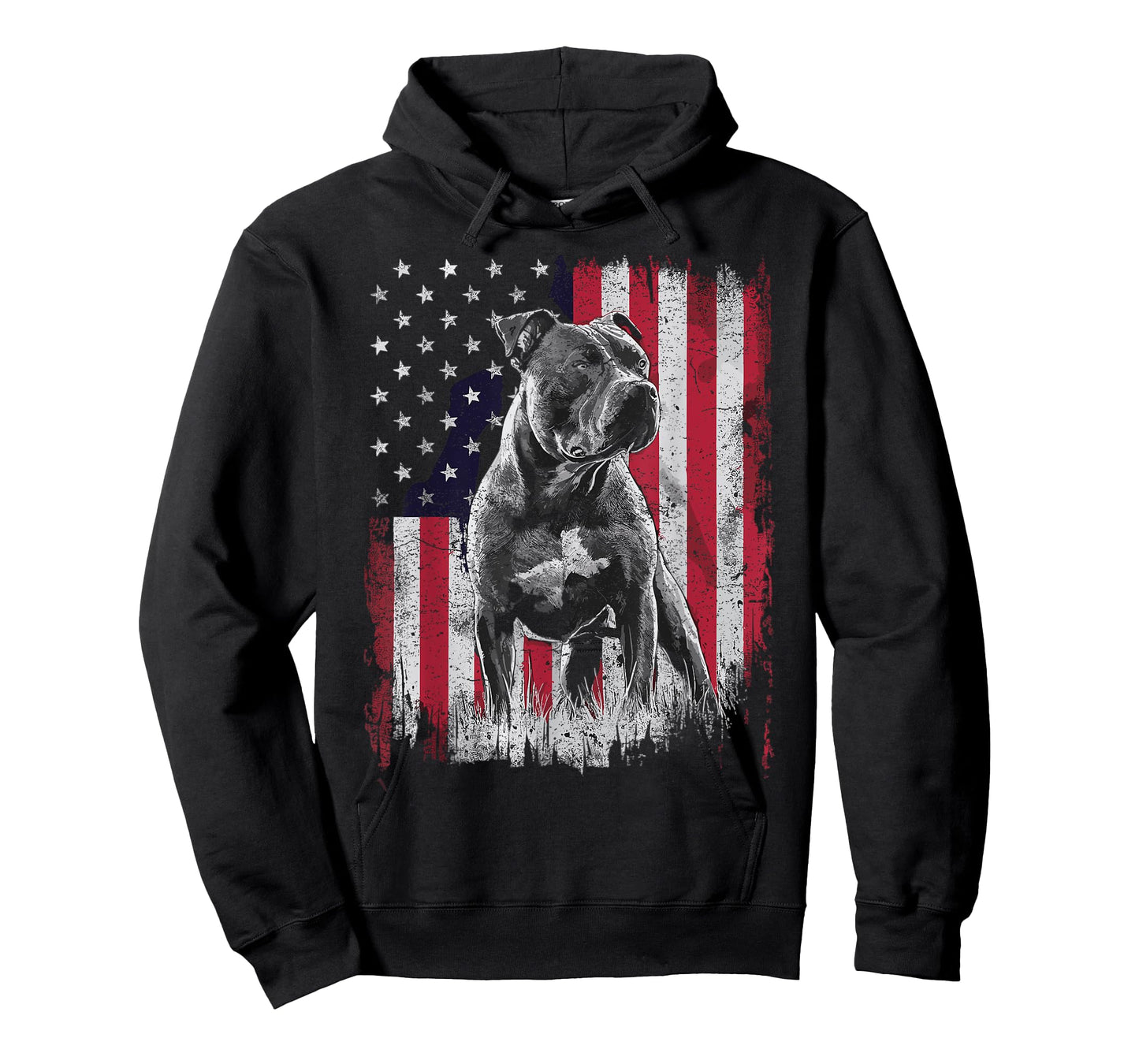 Pit Bull Dog Dad Mom 4th of July Patriotic USA Women Men T-Shirt