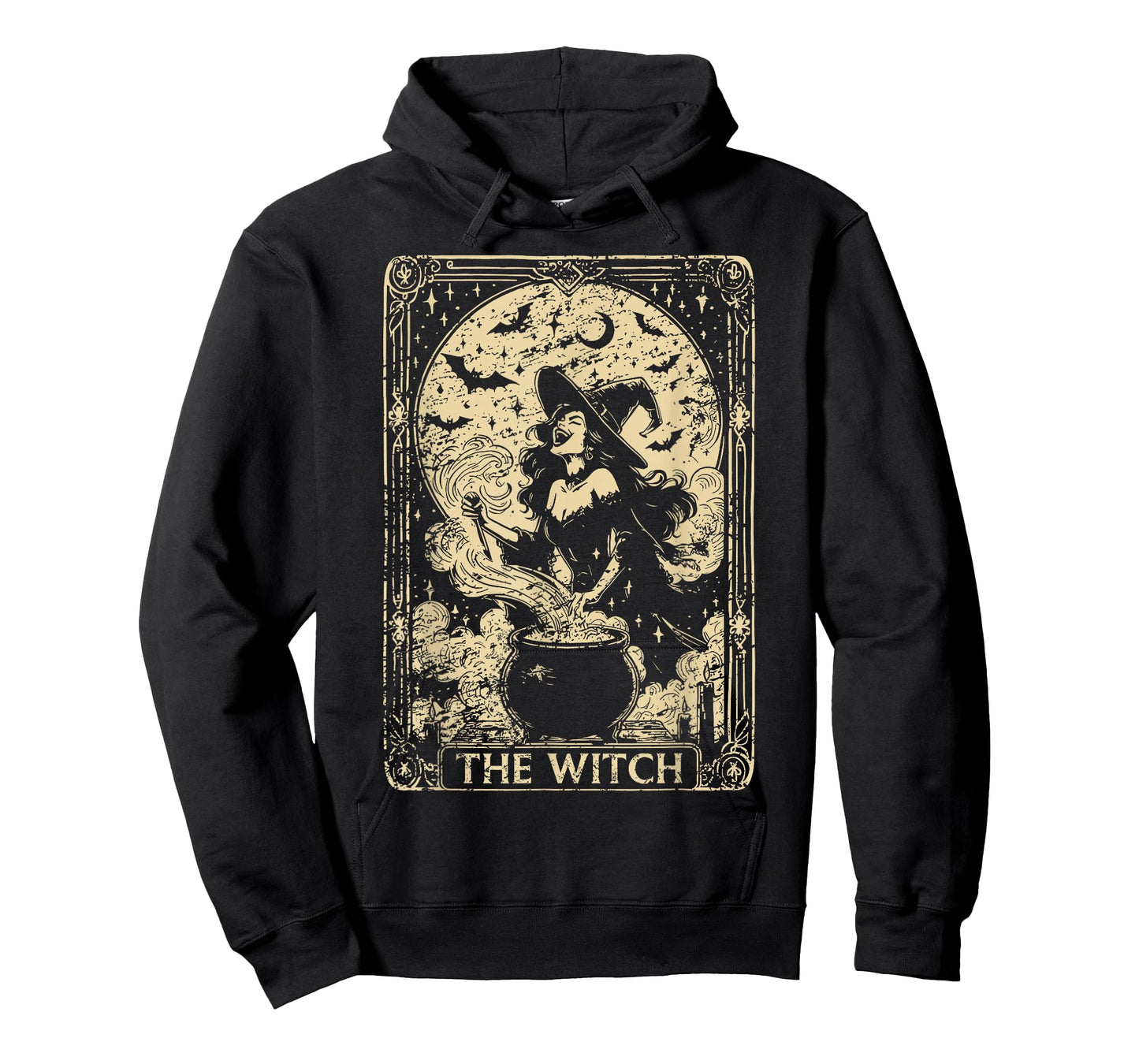The Witch Tarot Card Halloween Vintage Gothic Men Women Kids T-Shirt