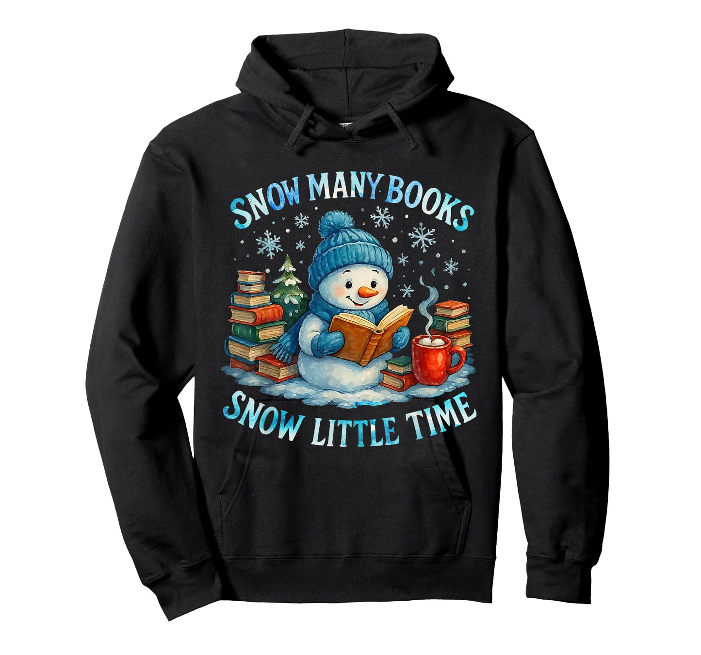 Reading Cozy Winter Snowman Christmas Design T-Shirt