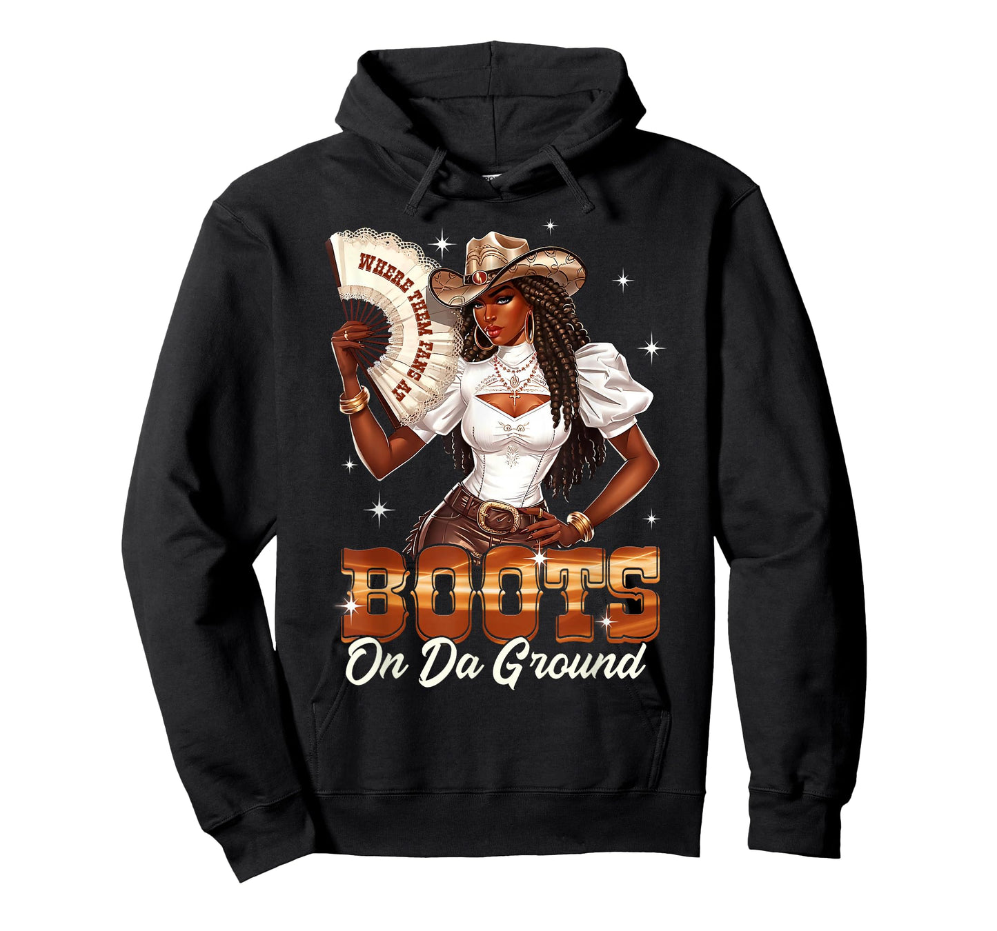 Boots On The Ground Cowgirl Black Women Africa Black History T-Shirt