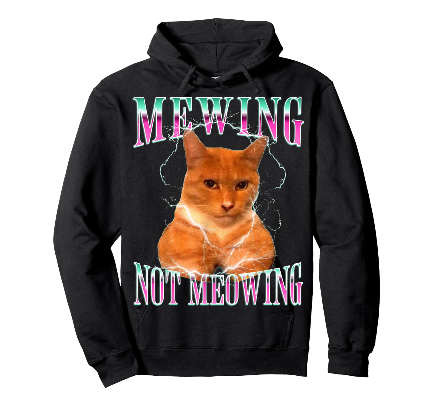 Cat Mewing Meme Mewing Not Meowing T-Shirt for Men Women