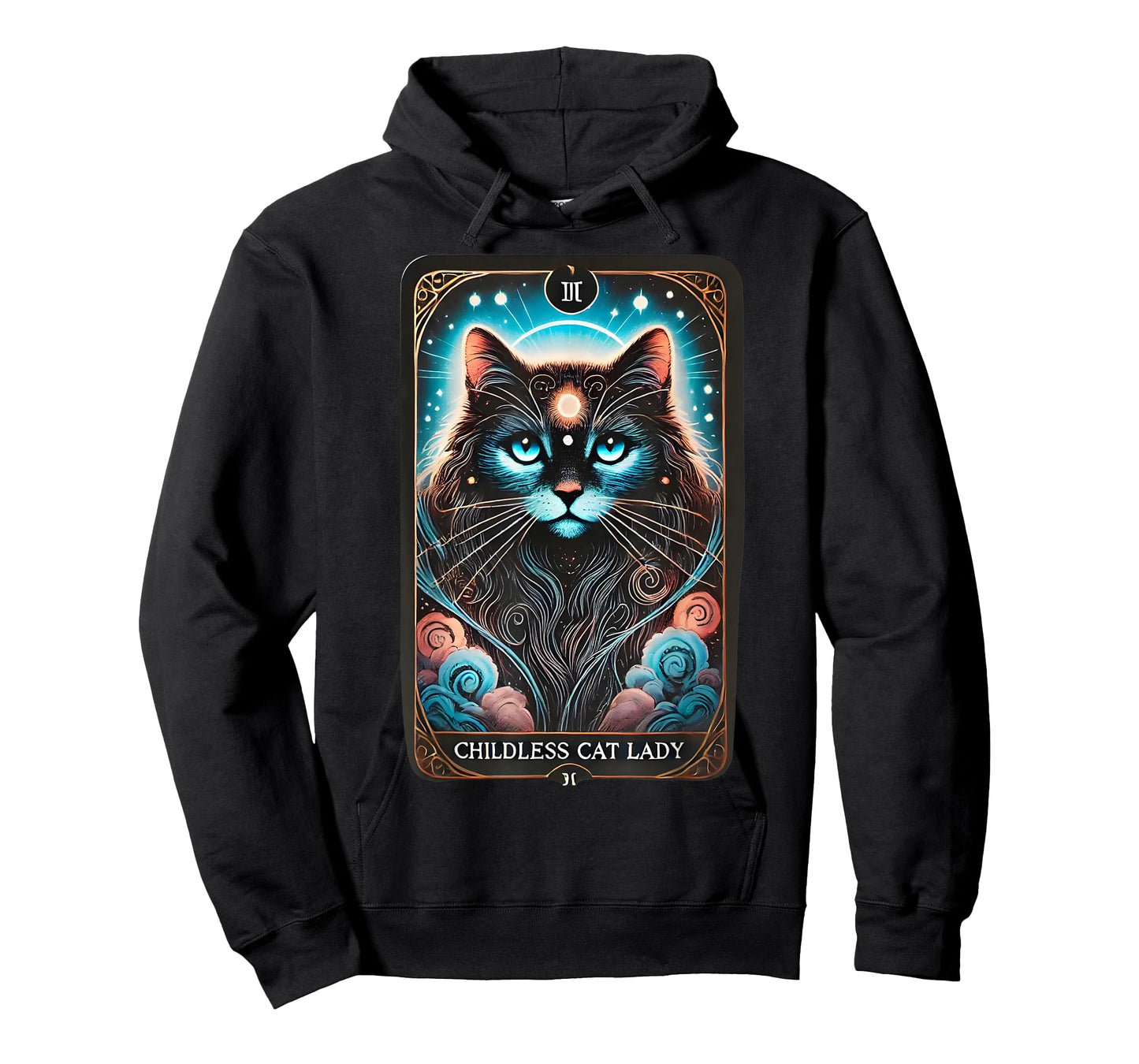 Childless Cat Lady Tarot Card T-Shirt