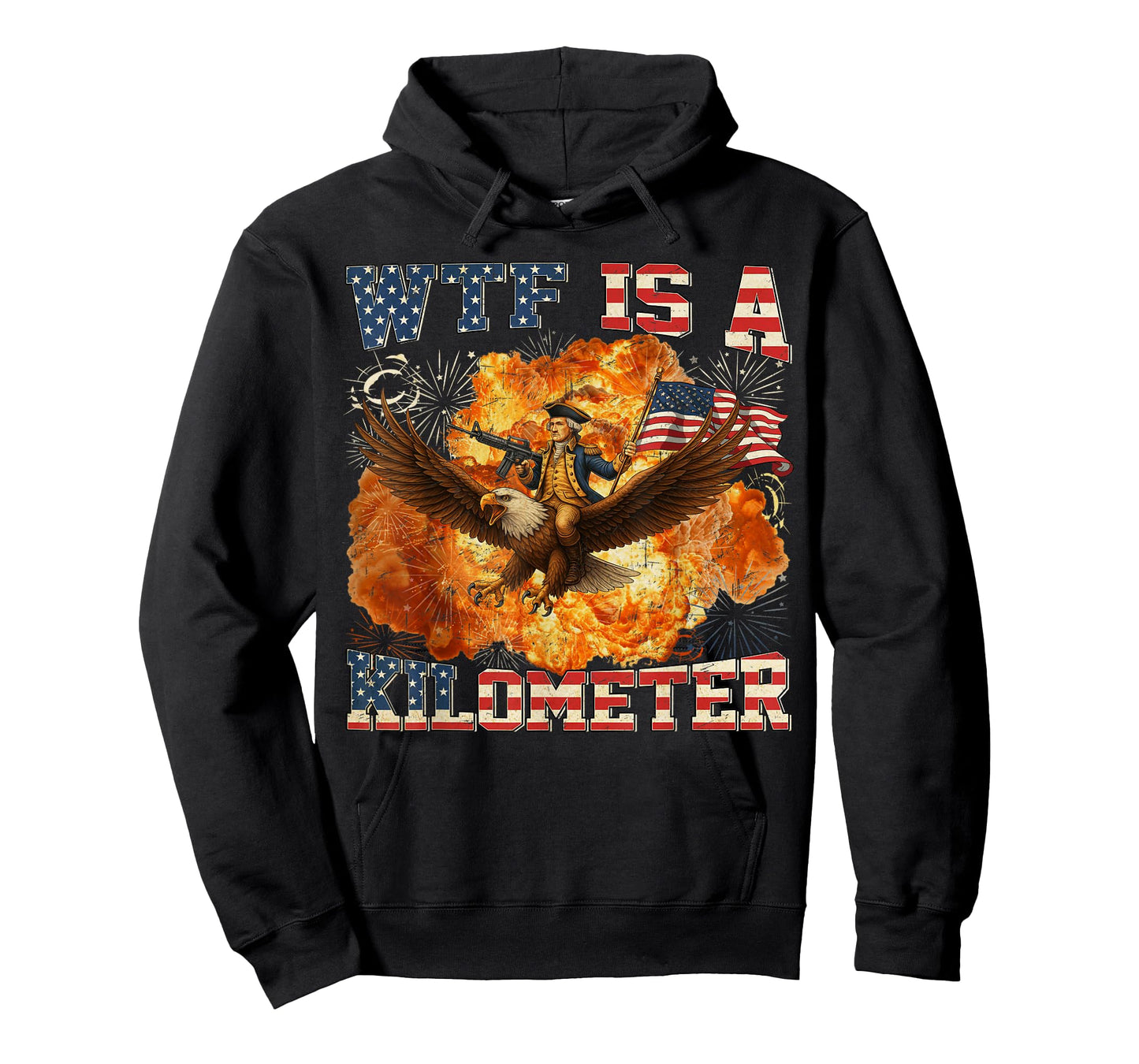 WTF is A Kilometer Funny 4th of July Founding Father T-Shirt
