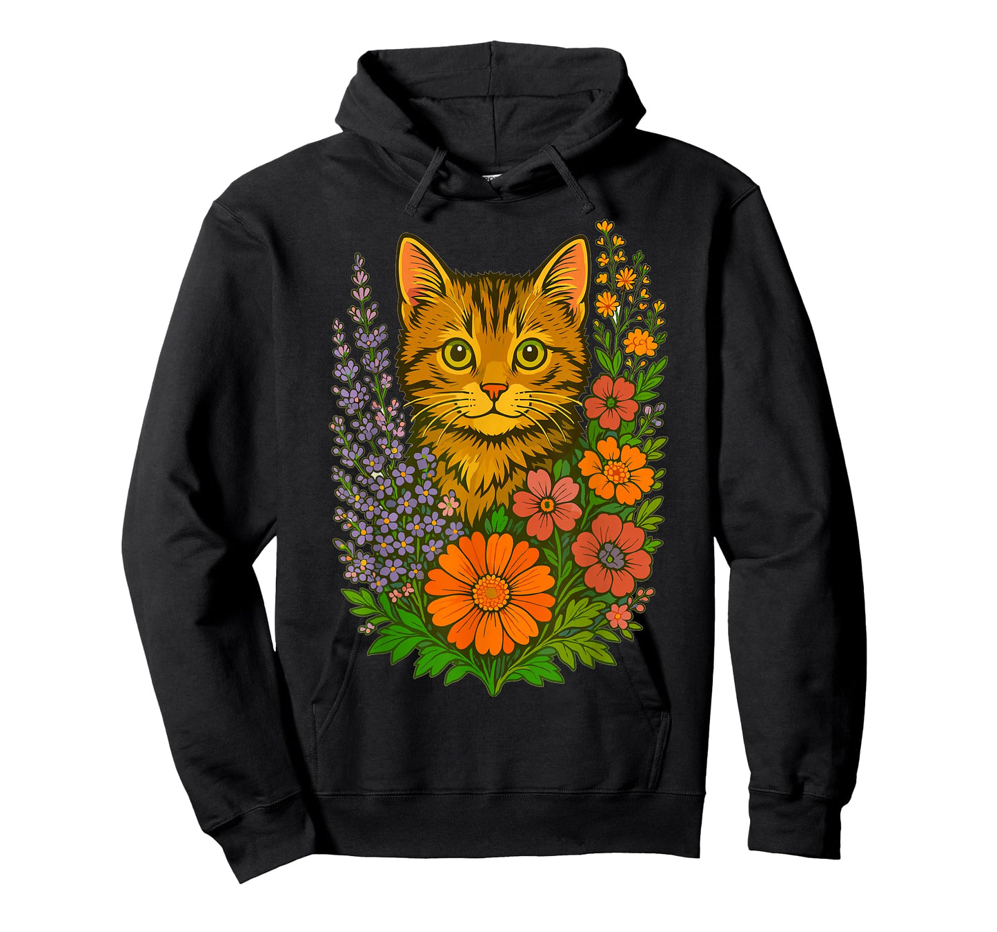 Floral Cat T-Shirt