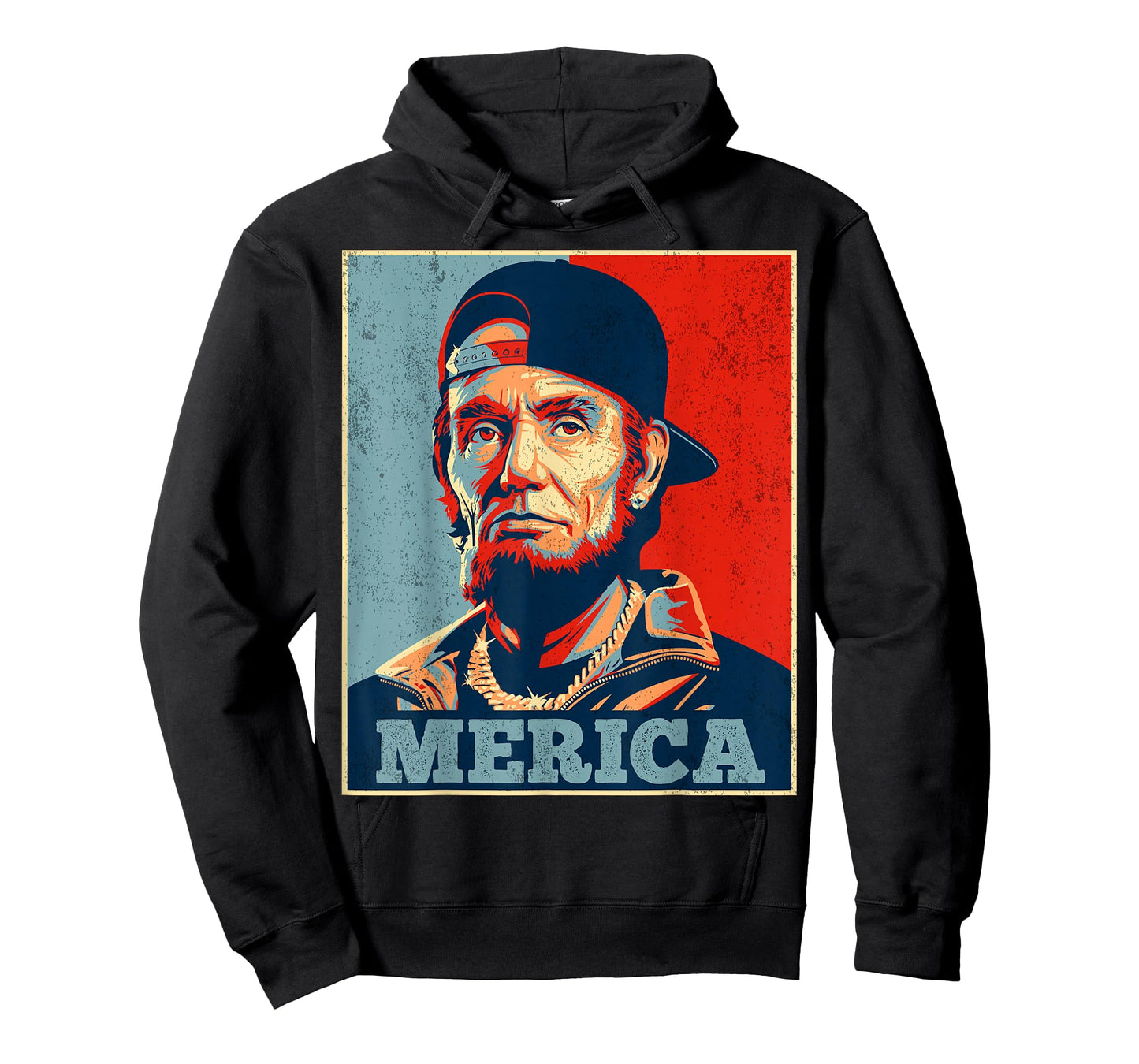 Abraham Lincoln 4th of July Merica Men Women American Flag T-Shirt