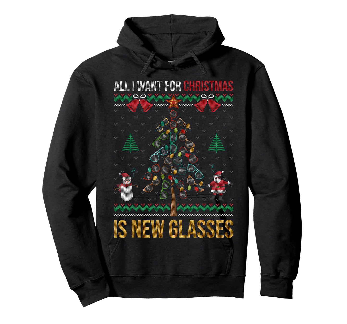 All I Want For Christmas Is New Glasses Optometrist Optician T-Shirt