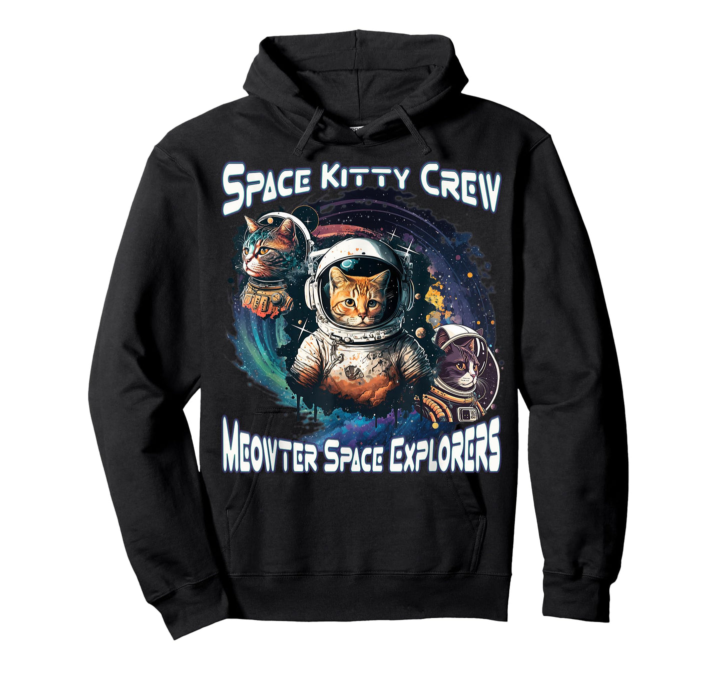 Space Kitty Crew Meowter Space Explorers Cute Cosmic Kitten T-Shirt