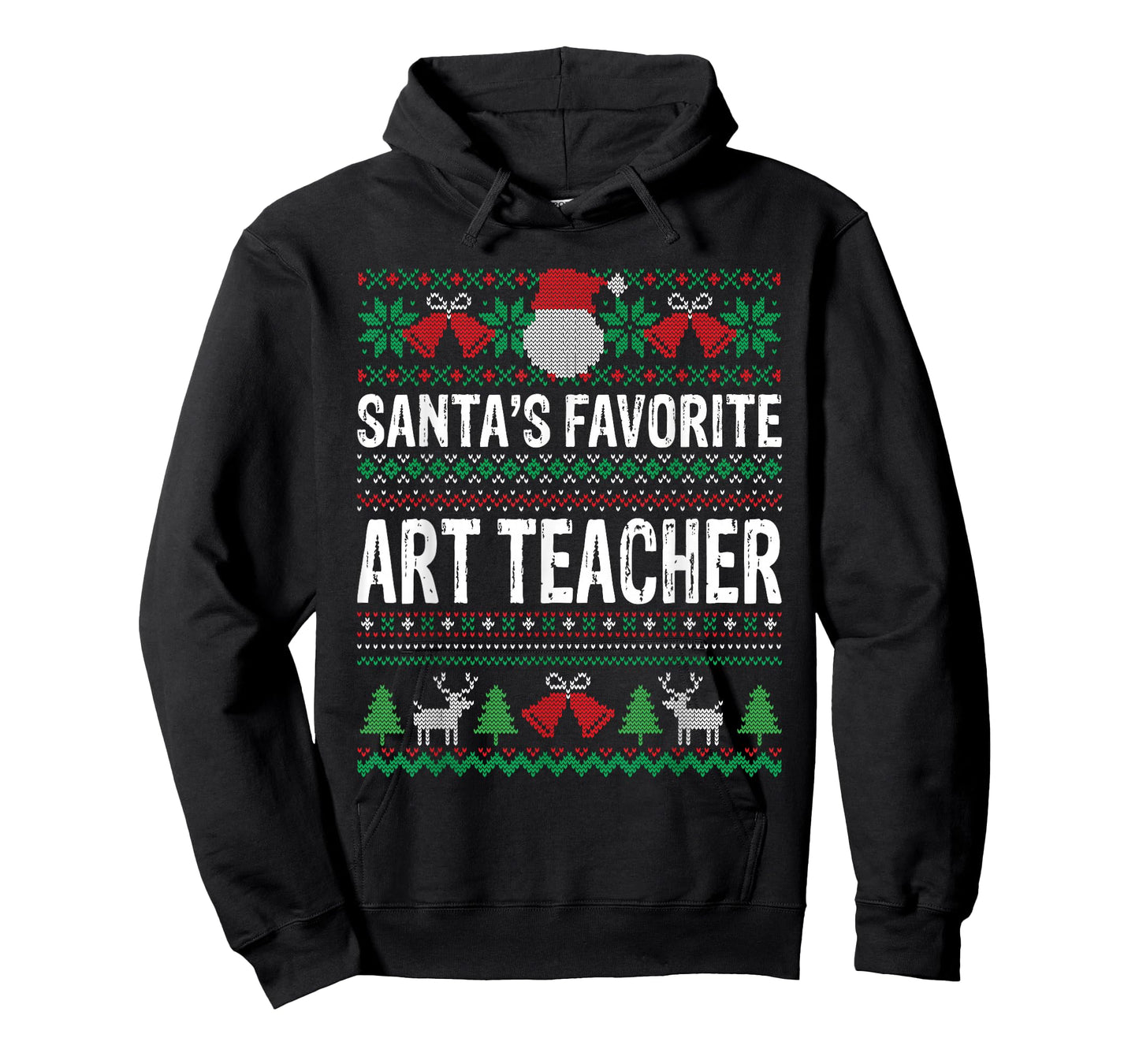 Art Teacher Christmas T-Shirt - Santa's Favorite Art Teacher T-Shirt
