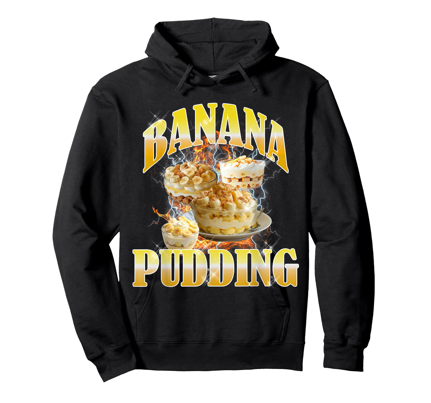 Thanksgiving Banana Pudding Bootleg 90's Rap Rock Vintage T-Shirt