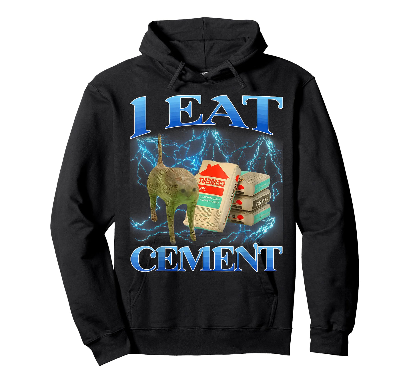 I Eat Cement Funny Cat Meme Internet Memes Gen-Z T-Shirt