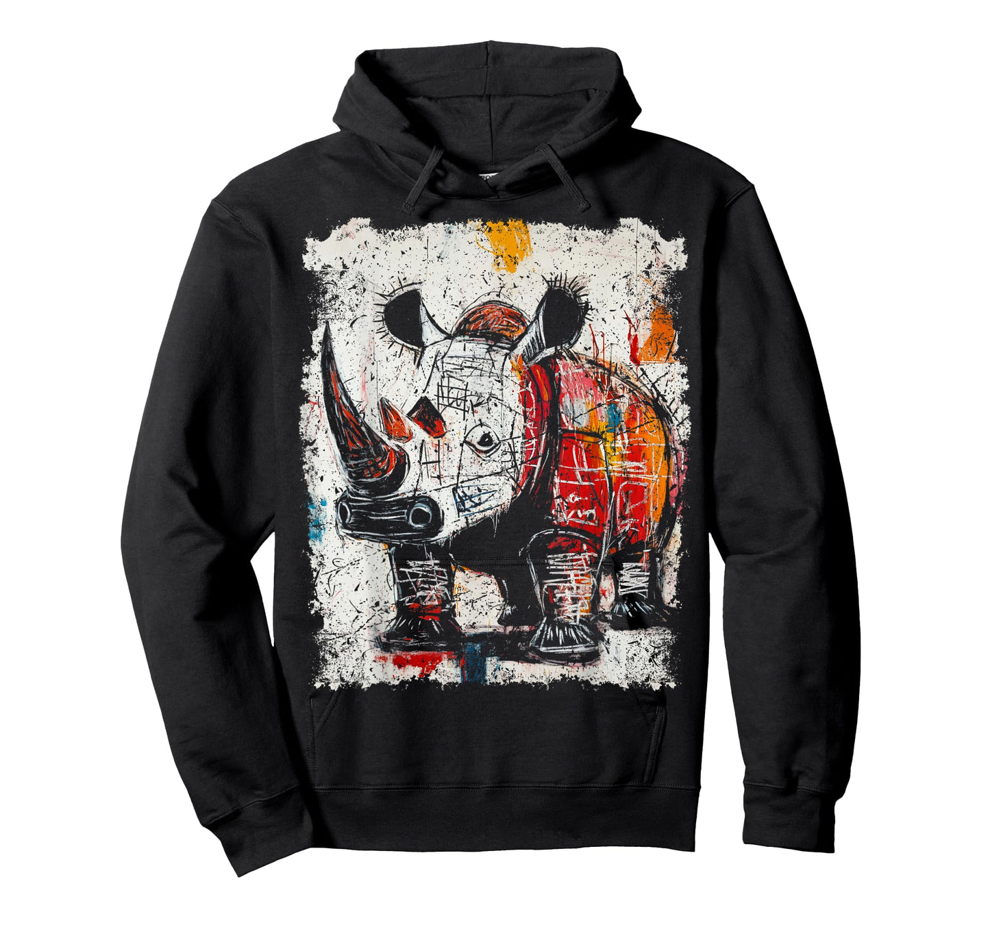 Pop Art Style Rhinoceros 90s Graffiti T-Shirt