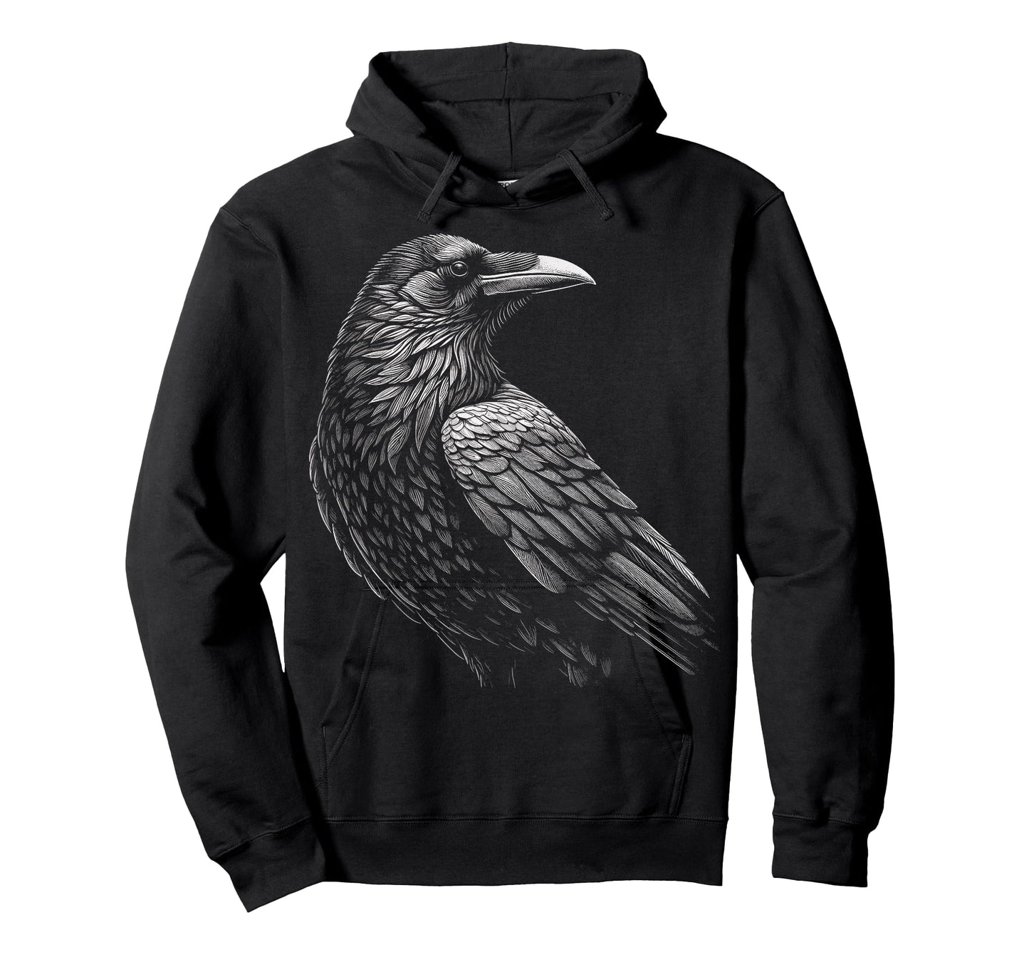 Beautiful Black Raven Crow Artwork T-Shirt