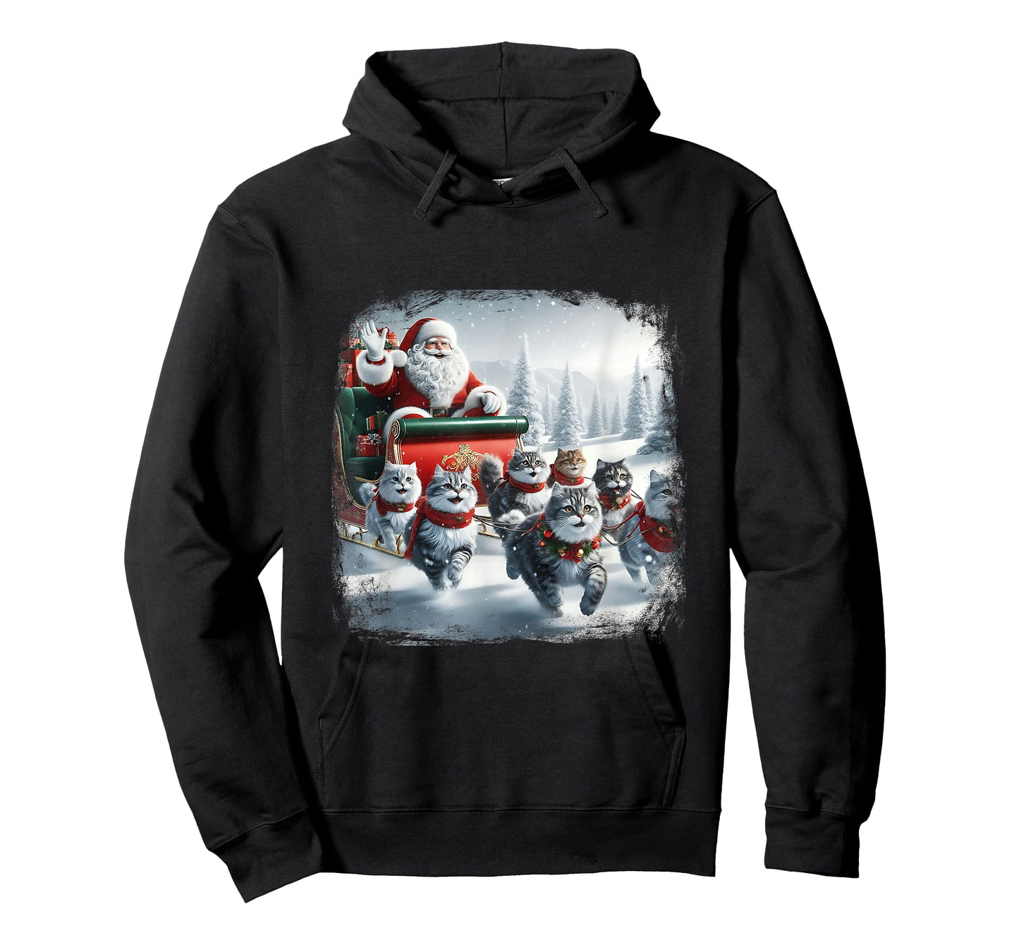 Christmas Cat Funny Cats for Everybody Xmas Men Women Santa T-Shirt