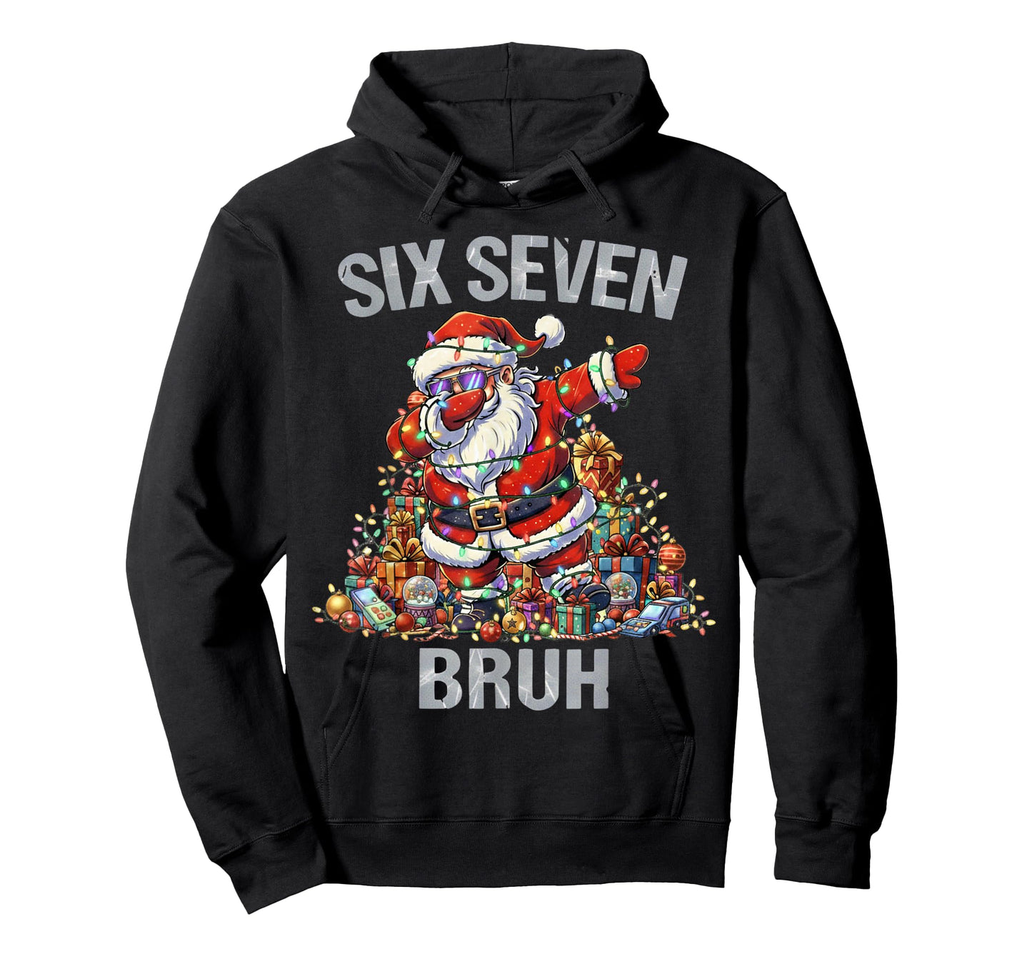 67 Bruh Christmas Six Seven Dabbing Santa 6 7 6-7 Kids Women T-Shirt