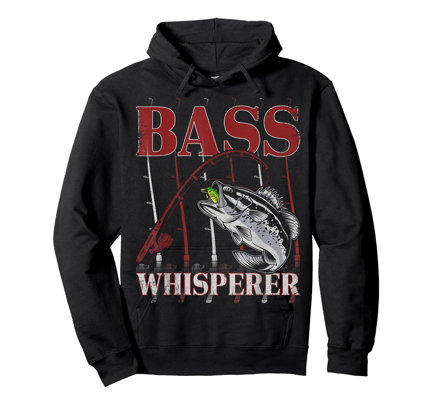 Patriotic Anglers American Bass Pro Whisperer Fisherman T-Shirt