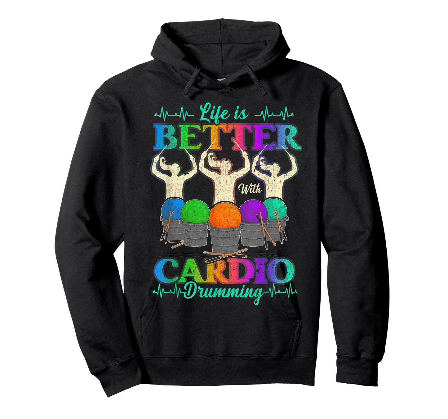 Life is Better with Cardio Drumming Fitness Workout Sport T-Shirt
