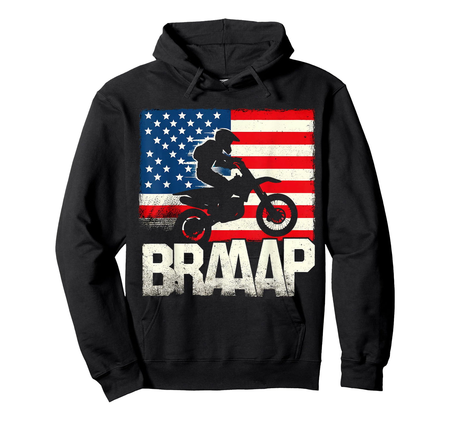 USA American Flag Motocross Rider Dirt Bike Supercross T-Shirt