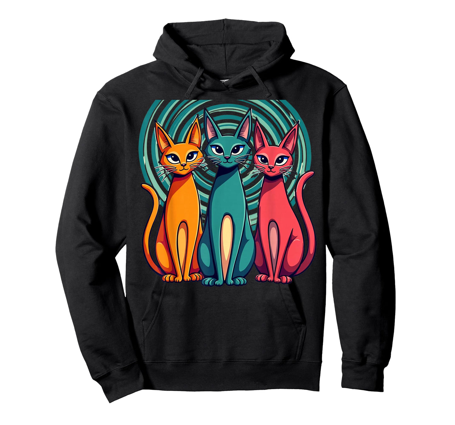 Vintage Retro Mid-Century Modern Look Cats 50s 60s Style T-Shirt