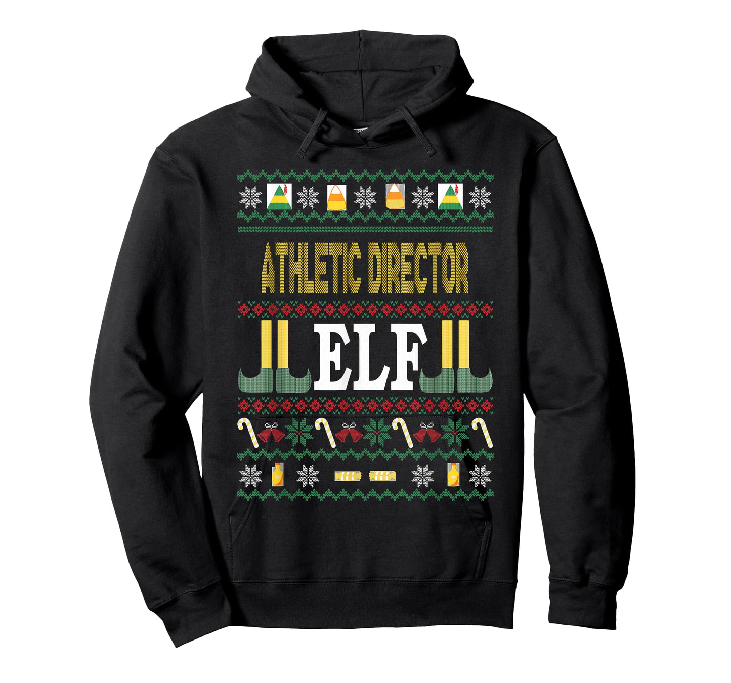 Athletic Director Elf Funny Christmas Gift T-Shirt