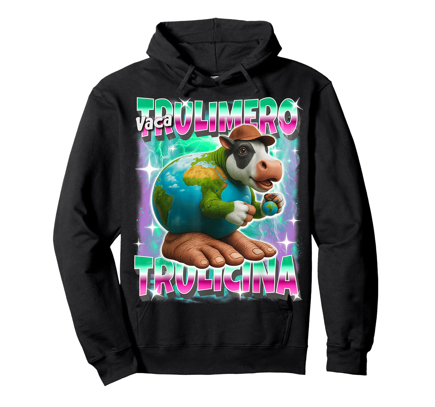 Italian-Brainrot Vaca-Trulimero-Trulicina Cow Cat Fish Meme T-Shirt
