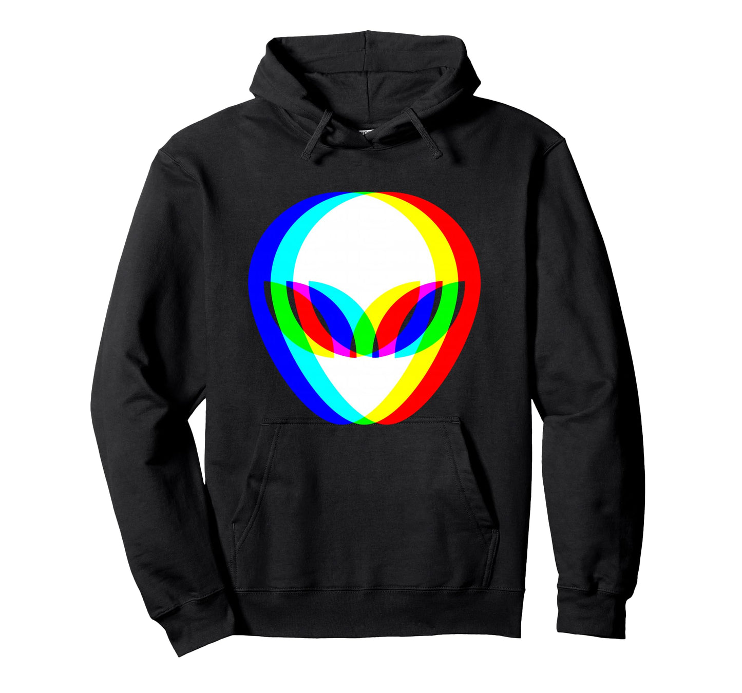 Alien Head Trippy Vaporwave Techno Rave EDM Music Festival Long Sleeve T-Shirt