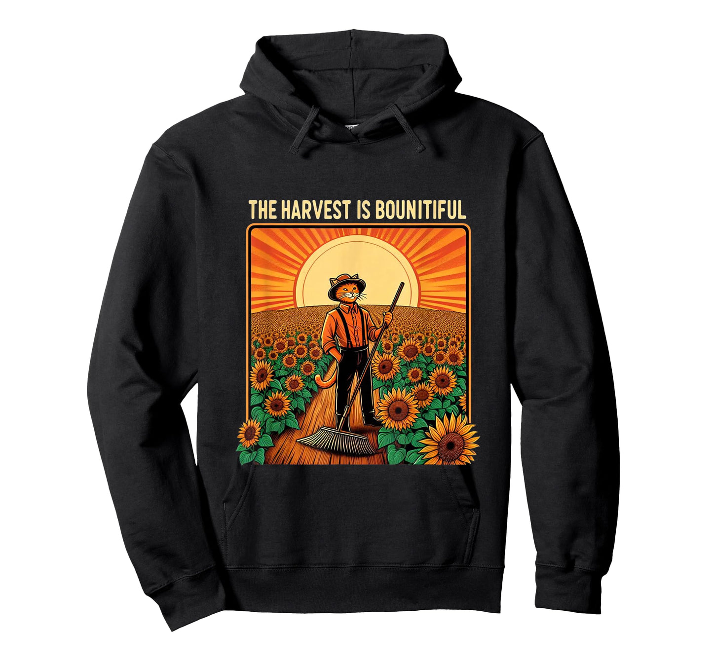 The harvest is bountiful funny farmer cat T-Shirt for Men Women