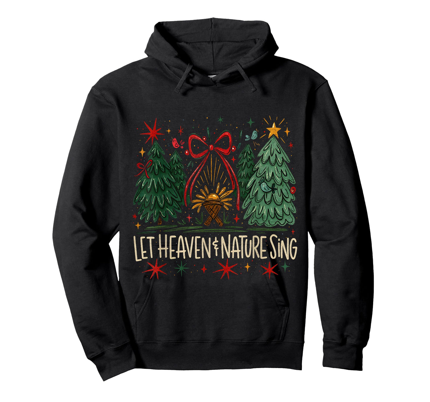 Let Heaven & Nature Sing Nativity Christmas T-Shirt