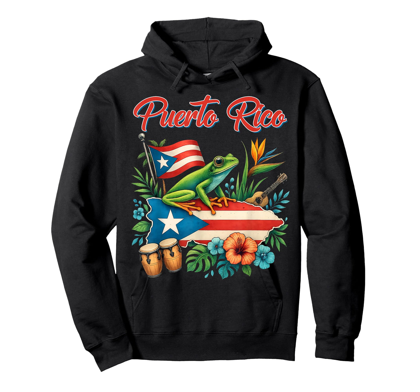 Puerto Rico Flag Hispanic Heritage Month Boricua Rican Retro T-Shirt