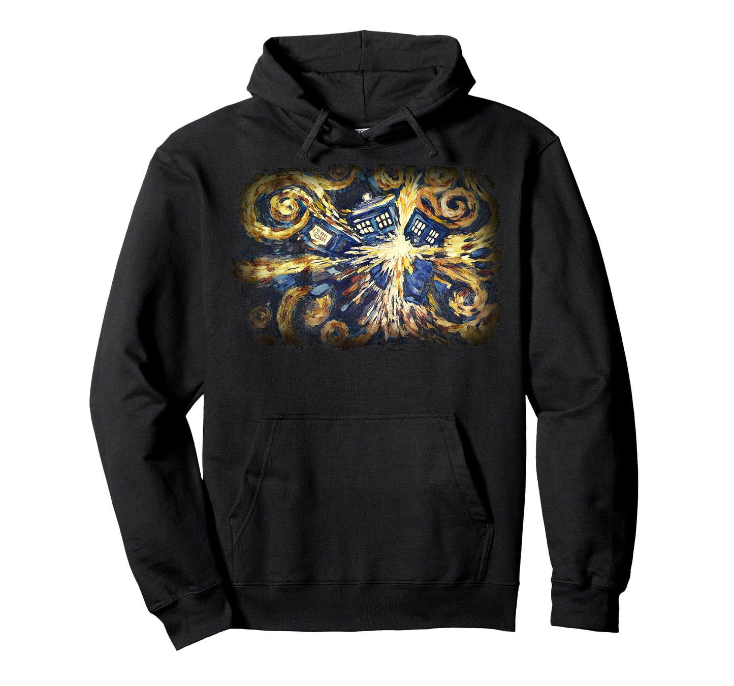 Art Tardis Van Gogh Time Travel Sci-Fi Fan T-Shirt