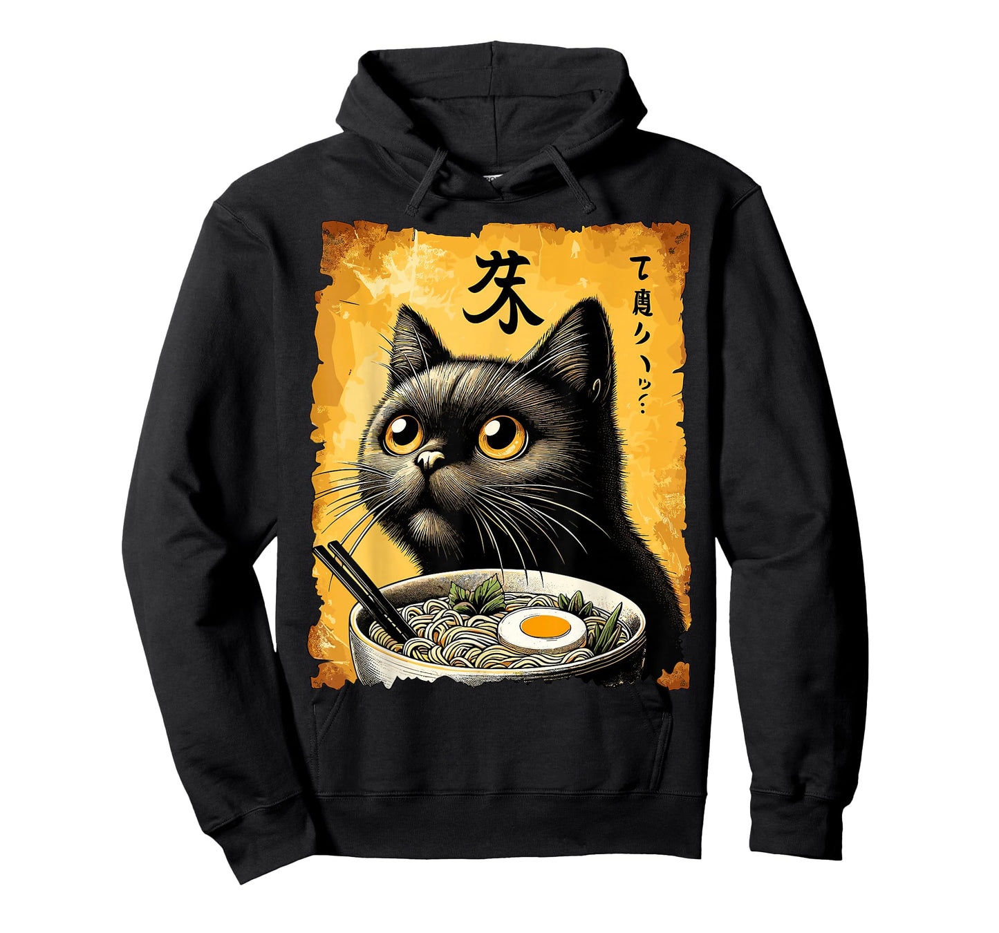 Cat Ramen Japanese Kawaii Funny Anime Cat T-Shirt