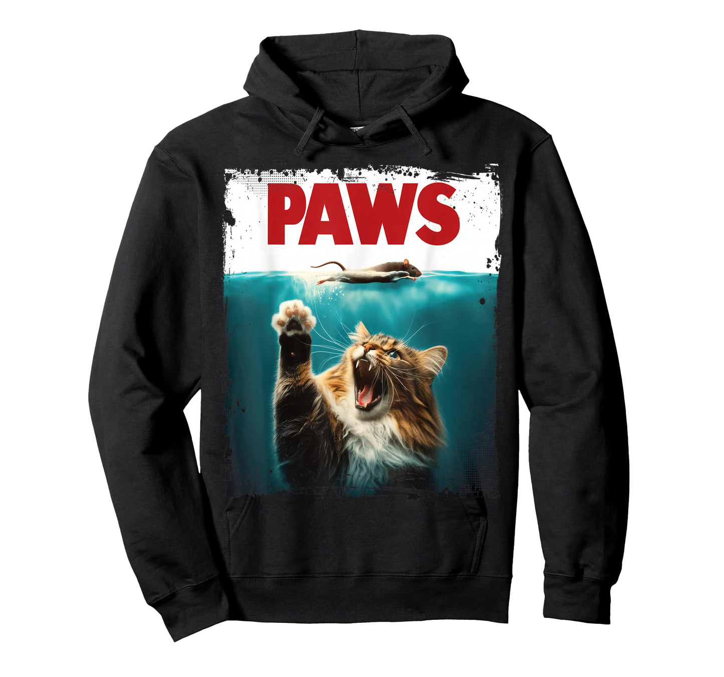 Humorous Paws Parody Cat Mouse for Cat Lover Cat Mom Cat Dad T-Shirt