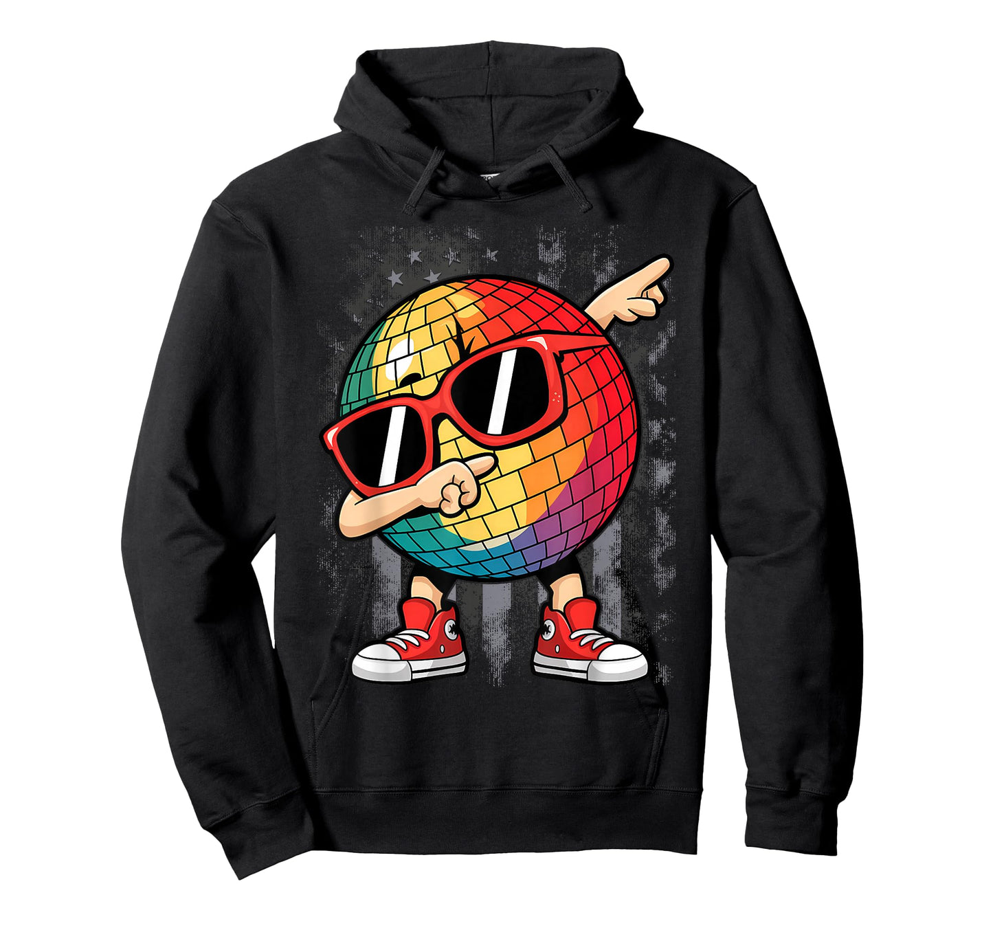 Retro Disco Ball Dabbing 70s Nightclub Dance Party Costume T-Shirt