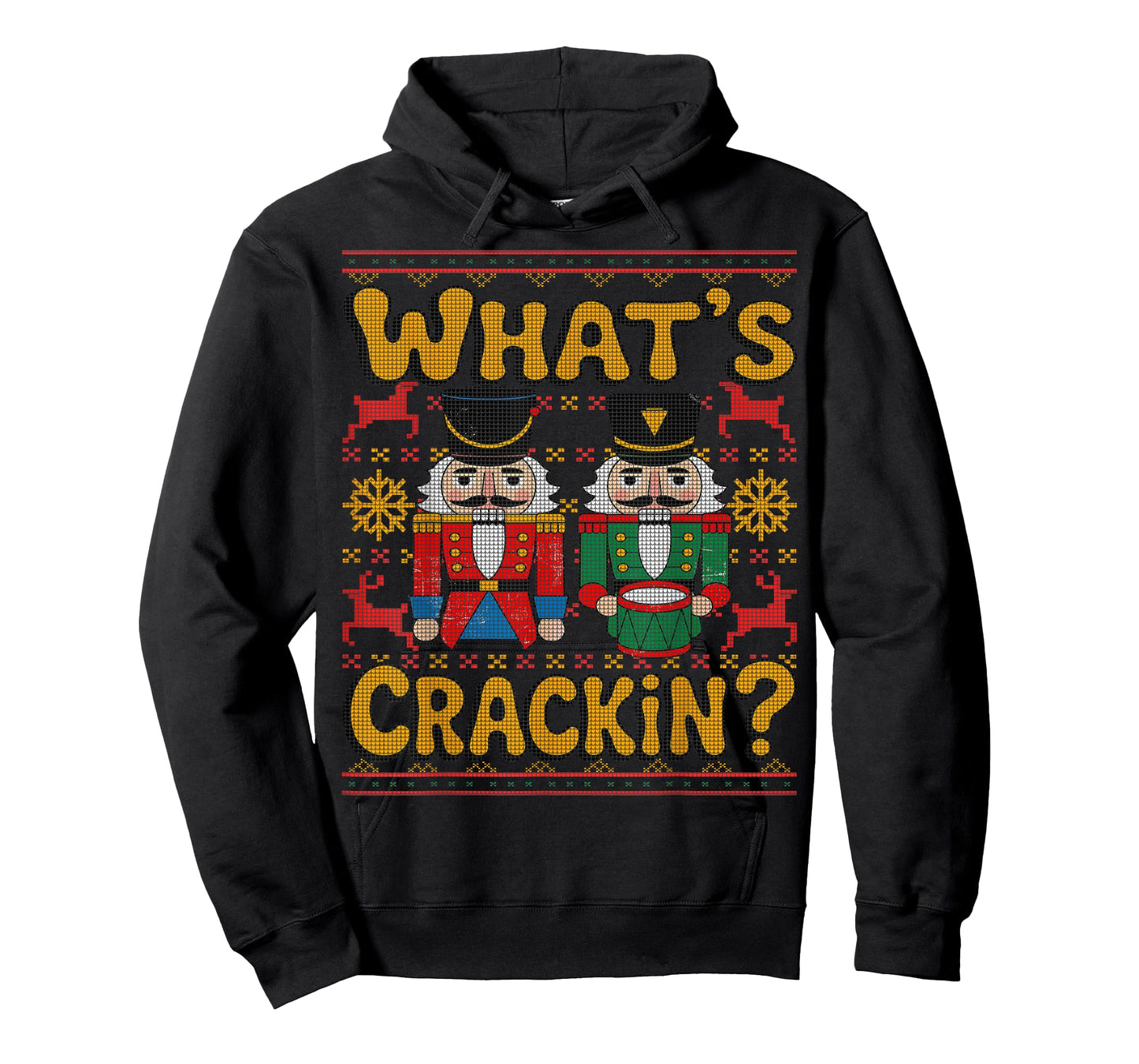 What's Crackin Kids Christmas Nutcracker Family Ugly Sweater T-Shirt