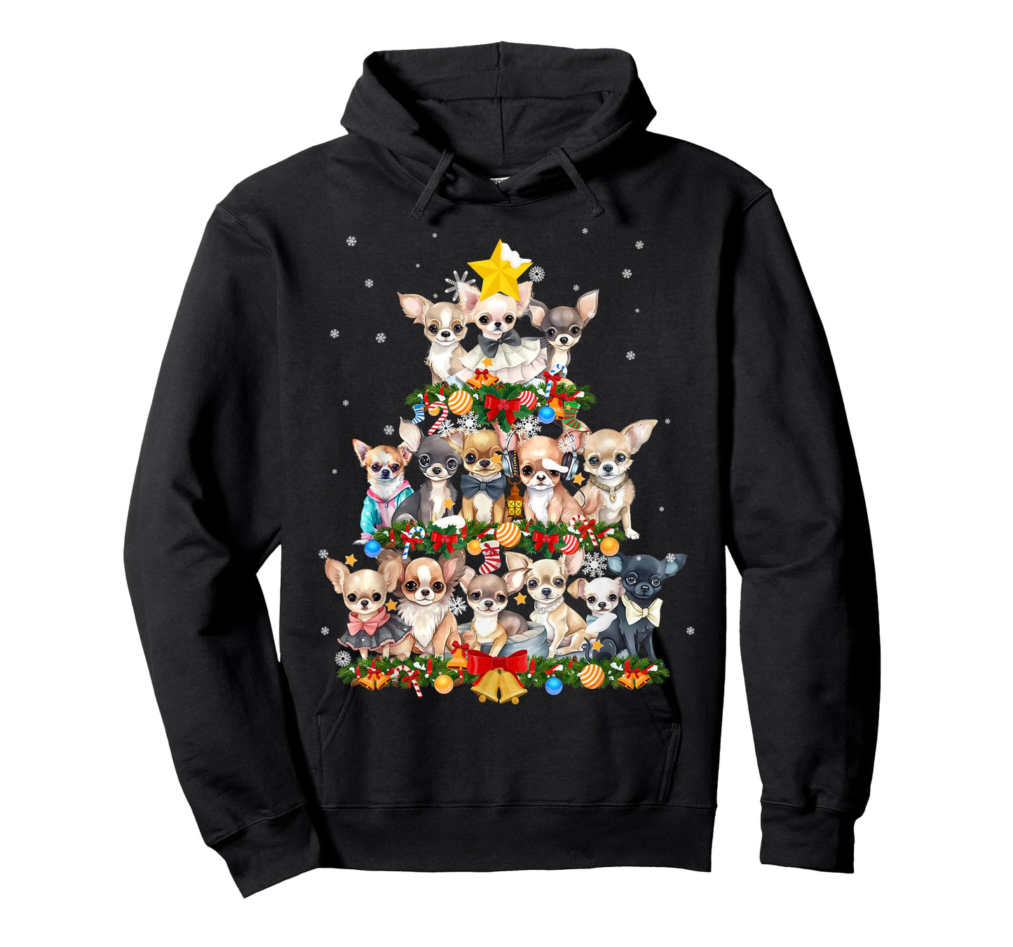 Chihuahua Chihuahueño Christmas Tree T-Shirt