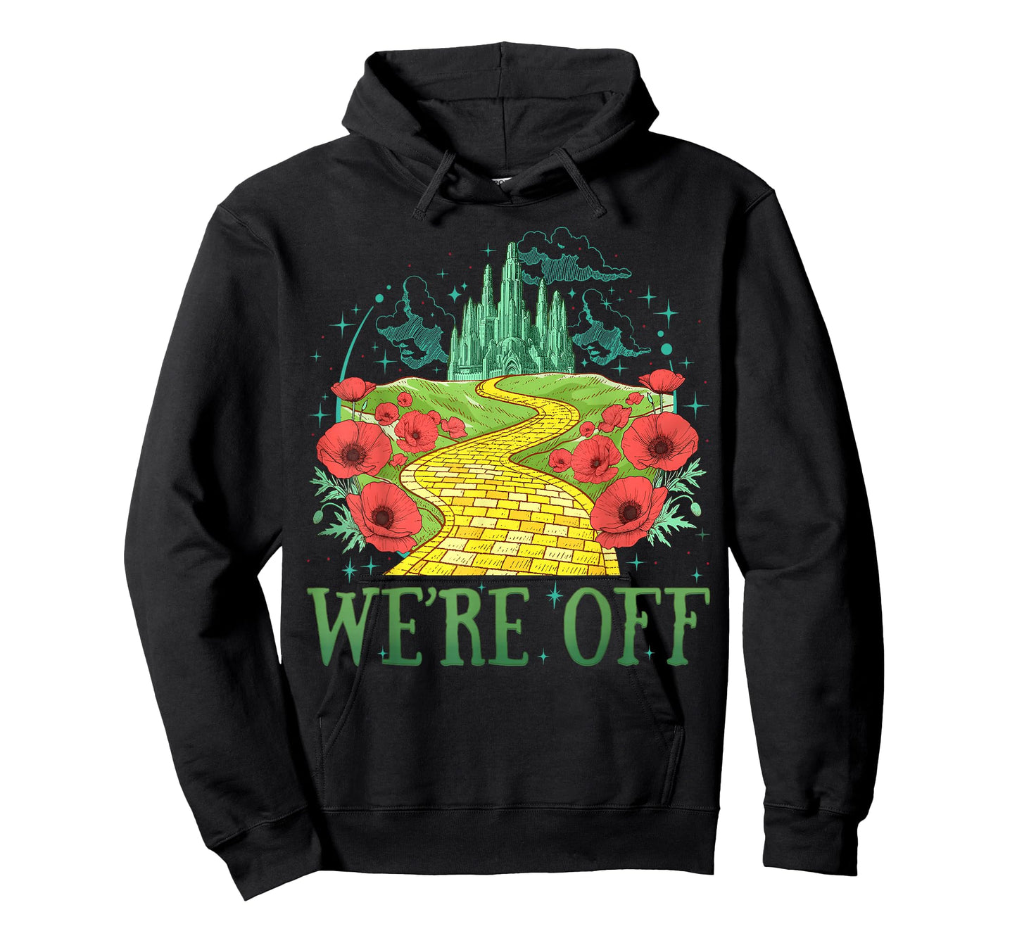 We 're Off Funny Yellow Path Brick Wizard Literature School T-Shirt