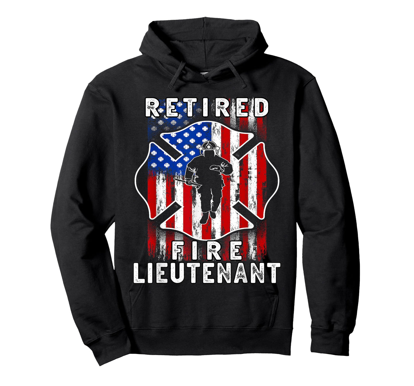 Retired Firefighter Lieutenant Dad Fireman Retirement USA T-Shirt