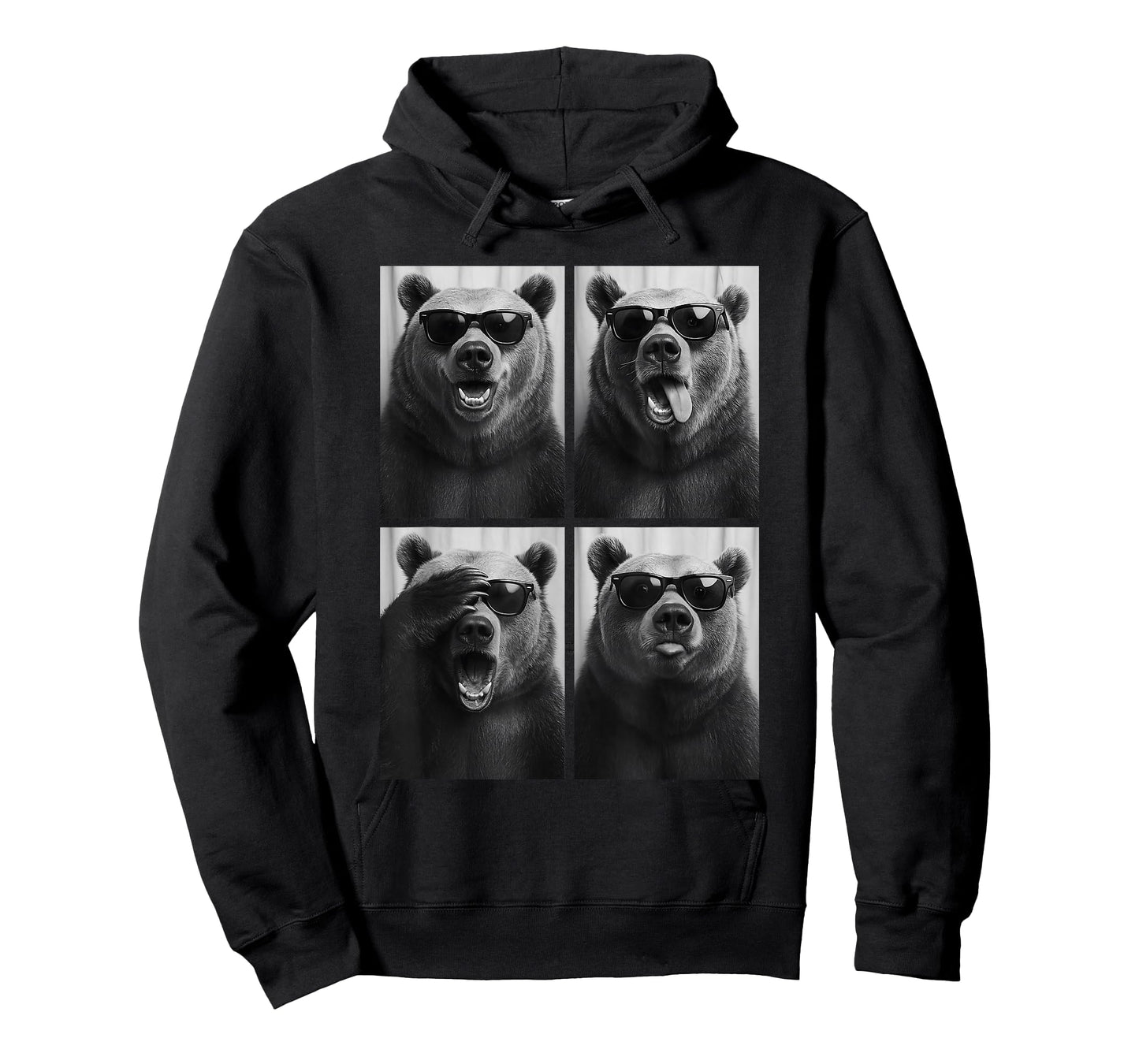 Cool Bears Sunglasses Forest Jungle Animal Selfie Booth T-Shirt