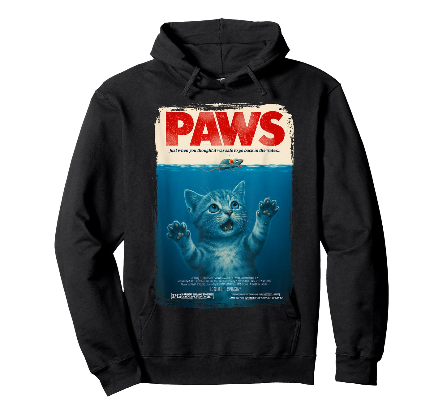 Retro Vintage Kitten Cat Paws Tee - Funny PAWS Cat Men Women Kids T-Shirt