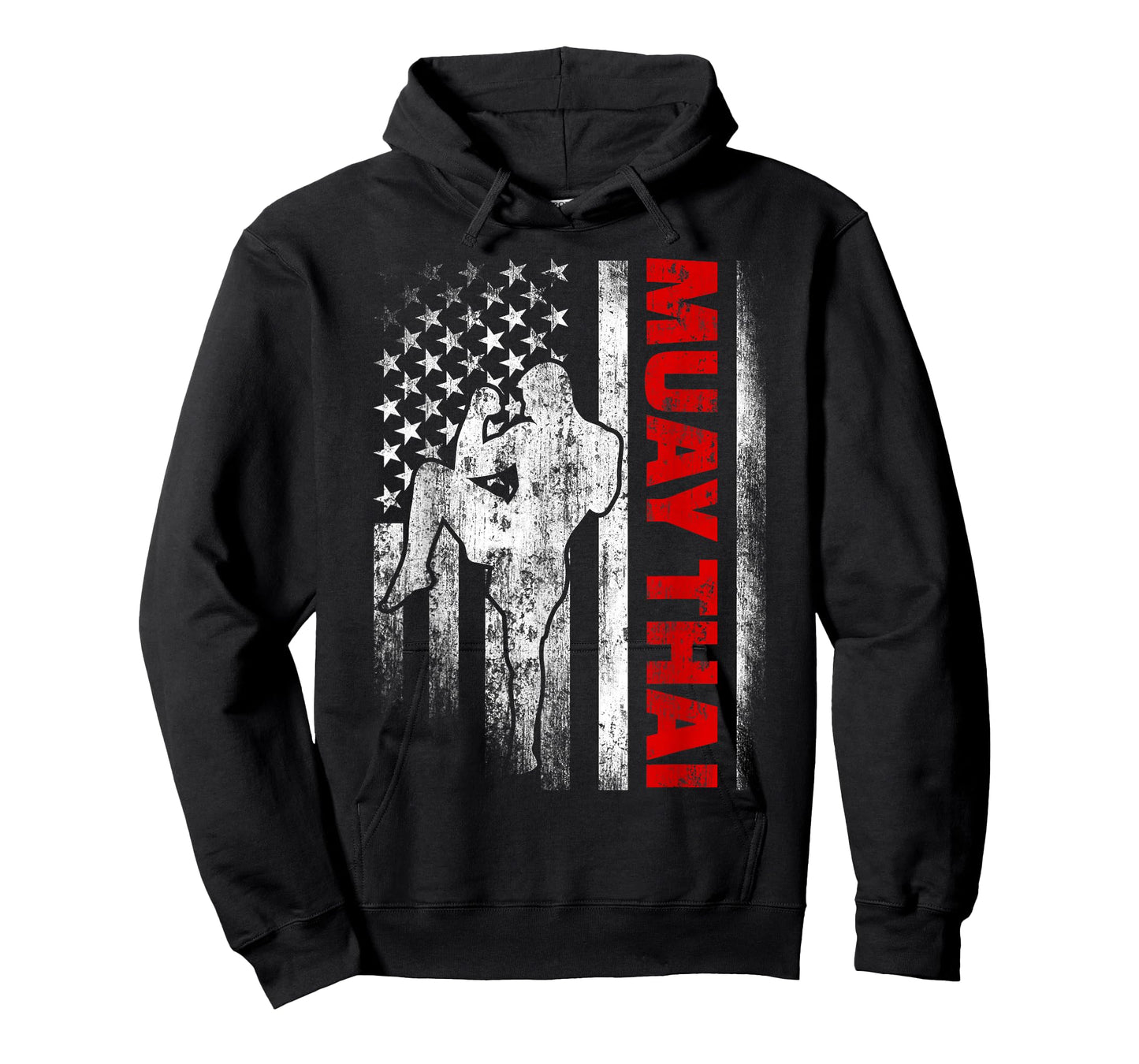 Muay Thai Boxing US American Flag T-Shirt