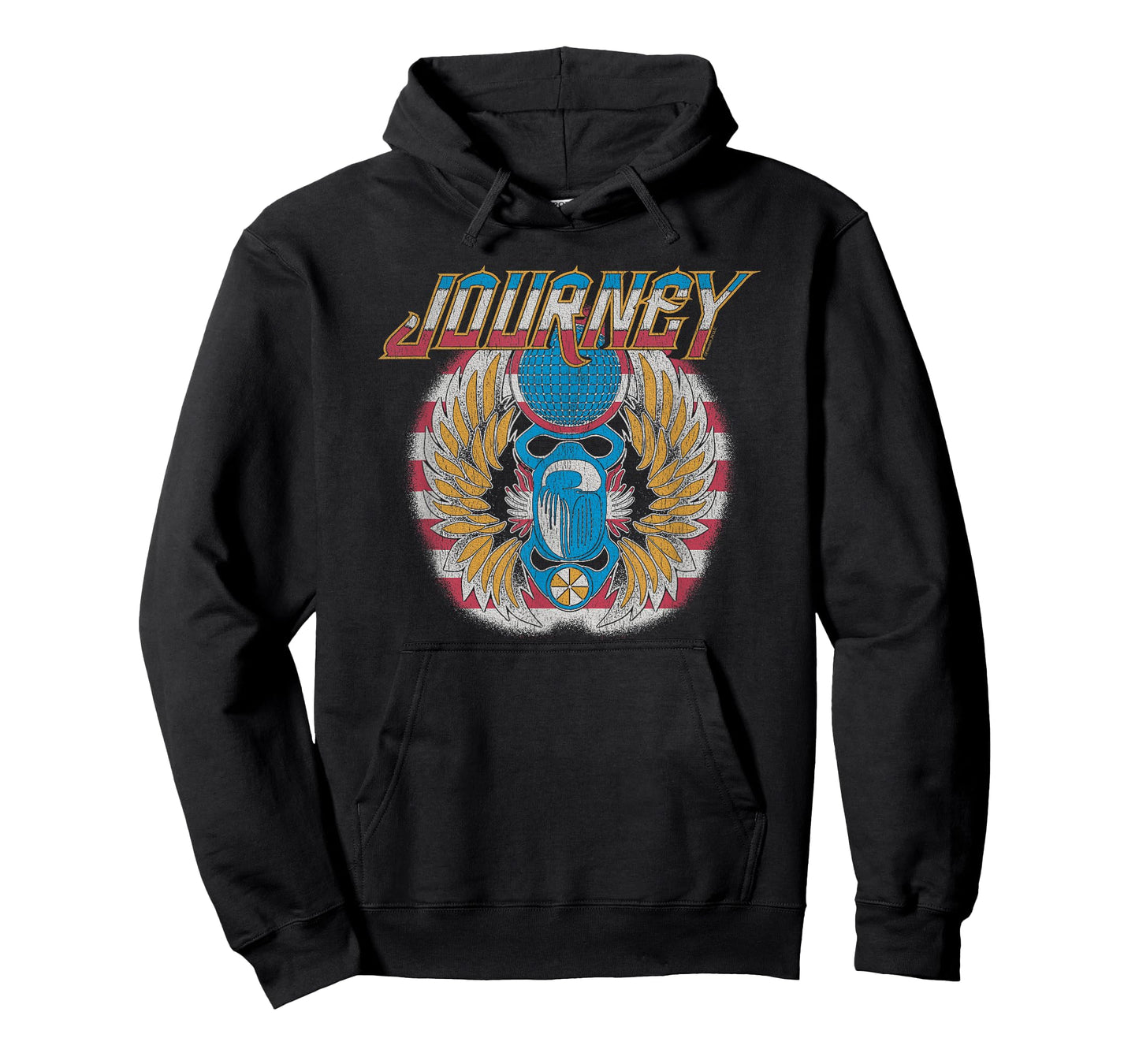 Ripple Junction x Journey Patriotic Wings Scarab Beetle Logo T-Shirt