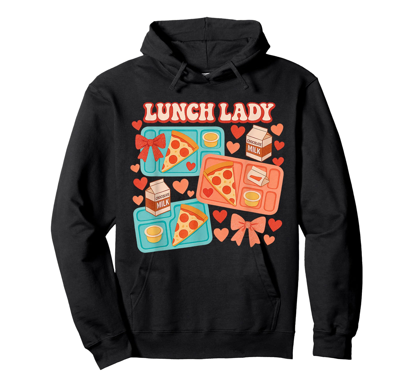 Cute Lunch Pizza Milk Lady Coquette Collage T-Shirt