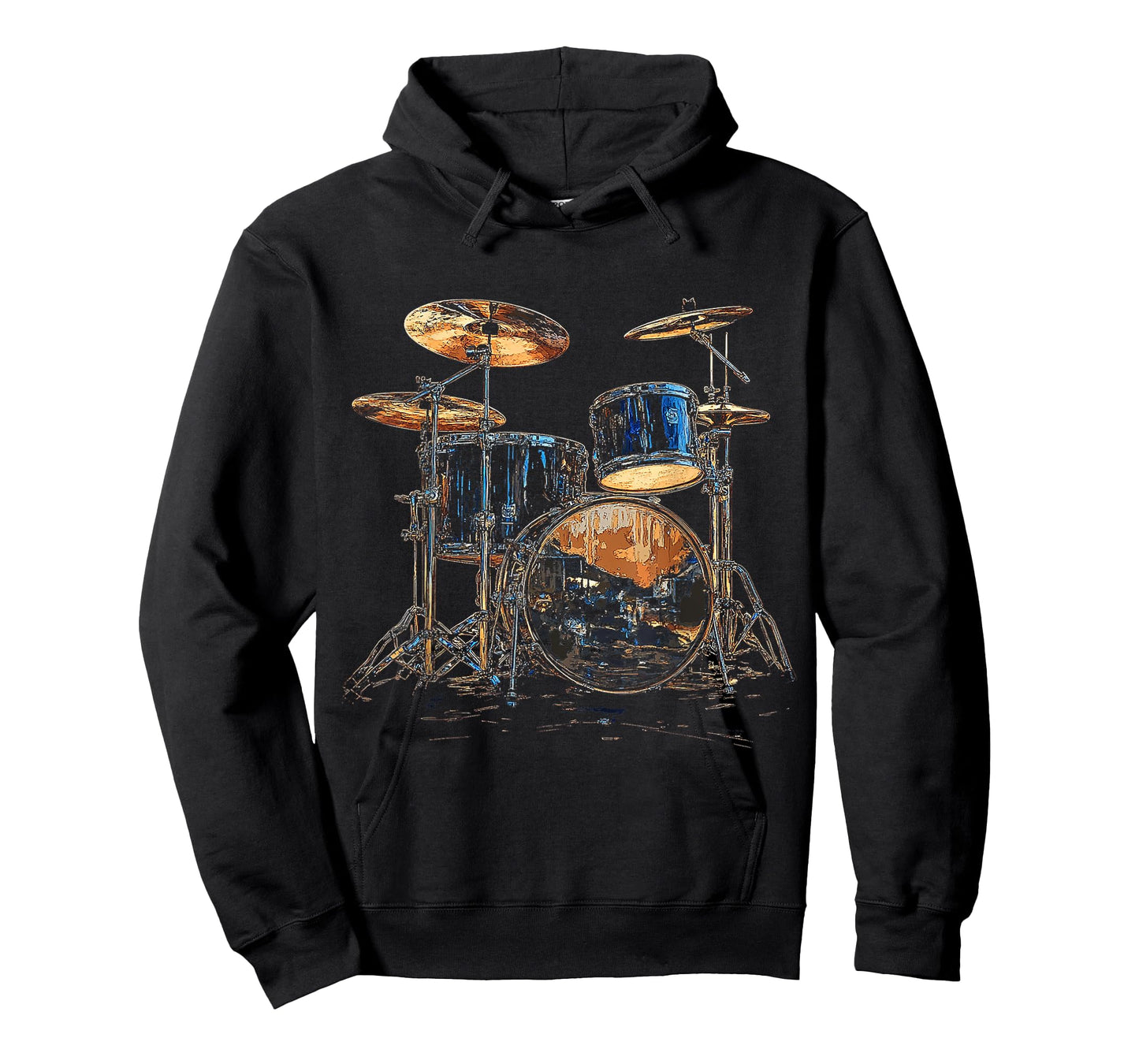 Drumset Music Instrument Motif Art Drumset T-Shirt