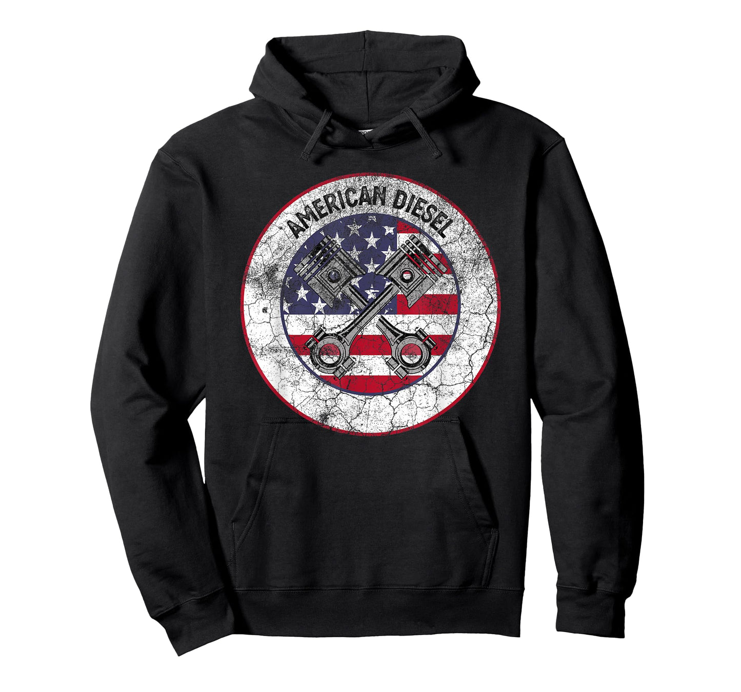 American Diesel Flag Vintage Diesel Mechanic Smoke Trucks T-Shirt