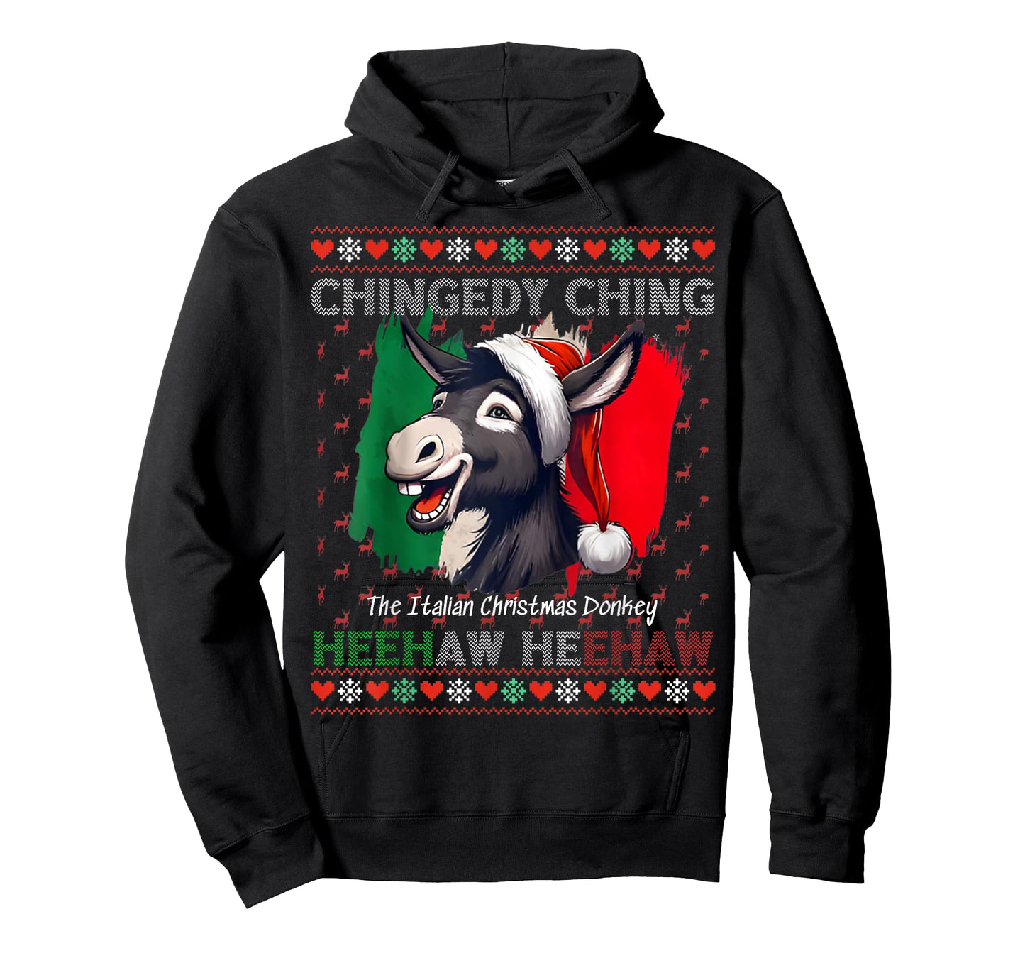Chingedy Ching Dominick The Italian Christmas Donkey Xmas T-Shirt