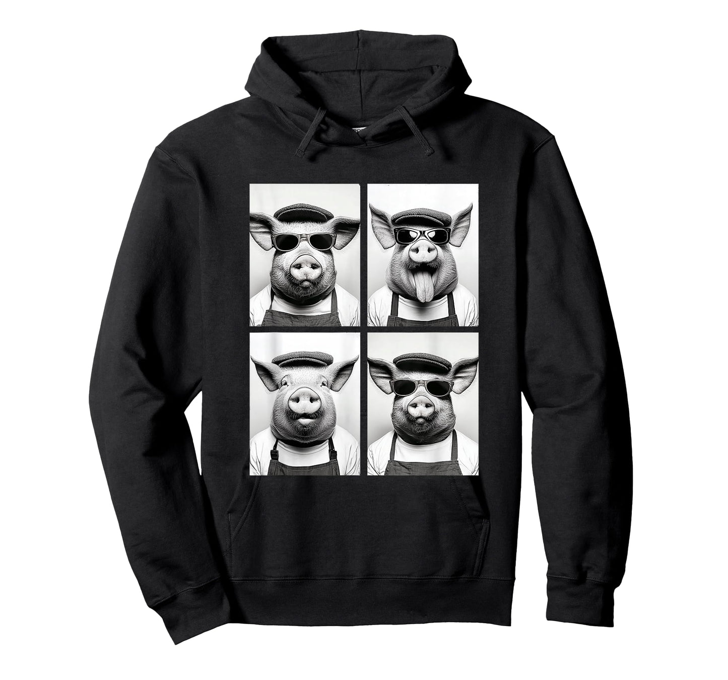 Funny Pigs with Sunglasses Coffee Lovers Barista Farm Animal T-Shirt