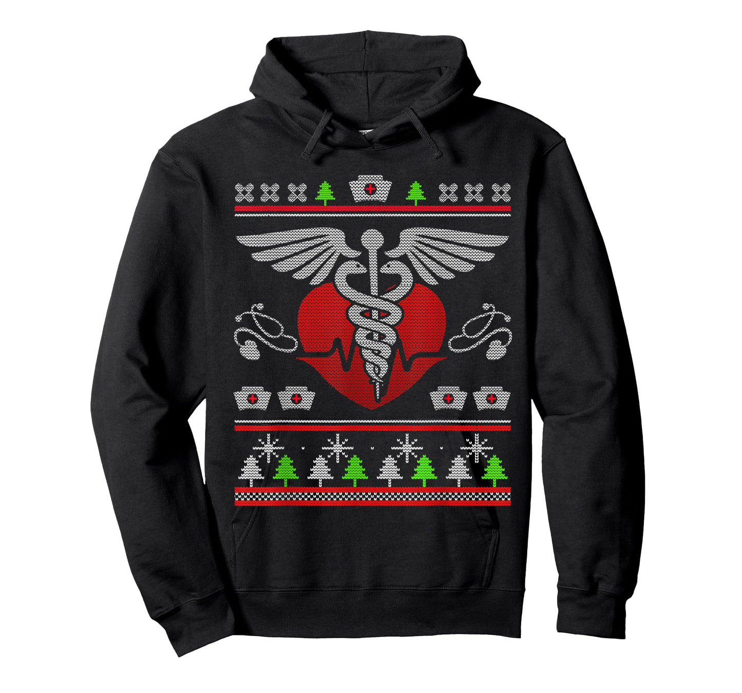 Ugly Christmas Sweater Nurse Tee Xmas Nursing Gifts For Men T-Shirt