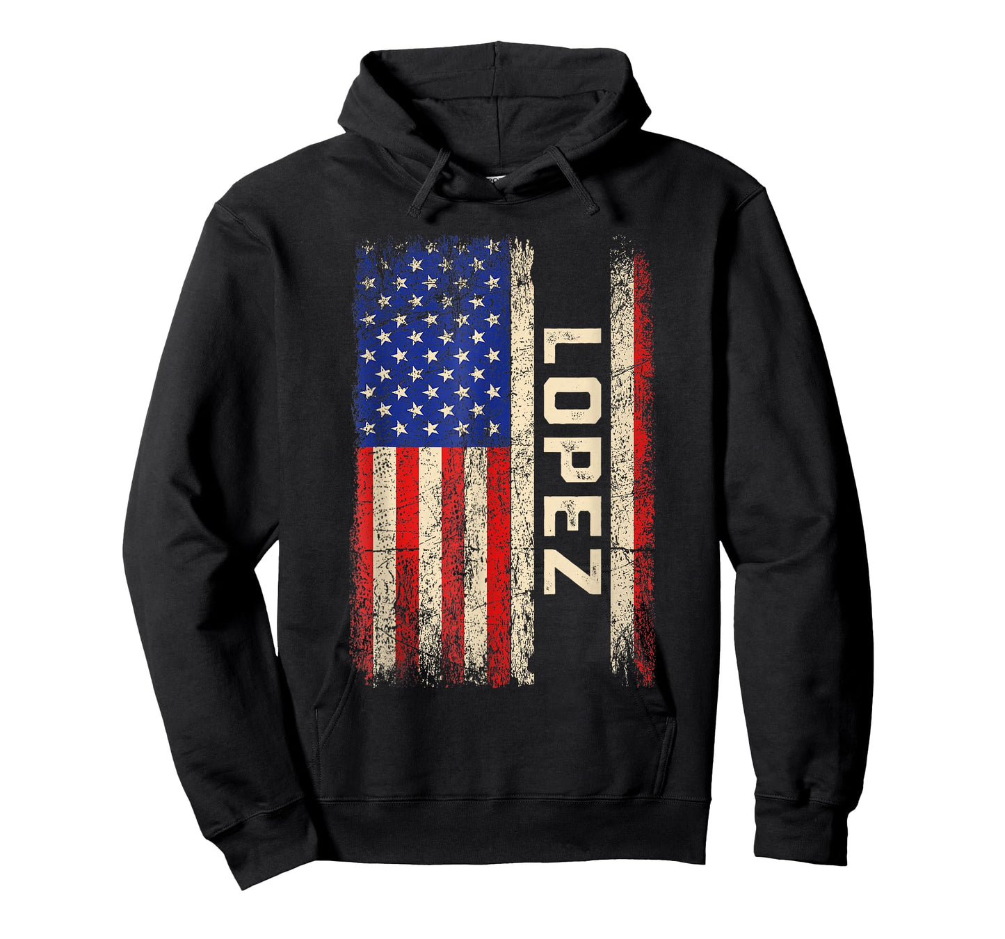 Lopez Last Name Shirt Lopez Name American Flag T-Shirt for Women Kids Men