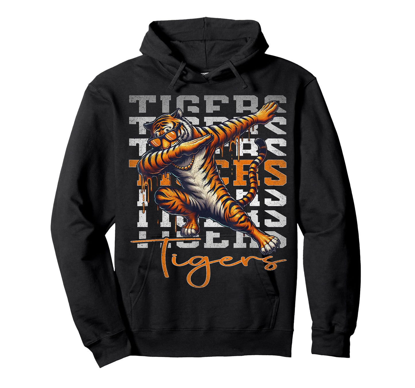 Vintage Graphic Tiger Drip Tiger Dabbing Men Women Kids T-Shirt