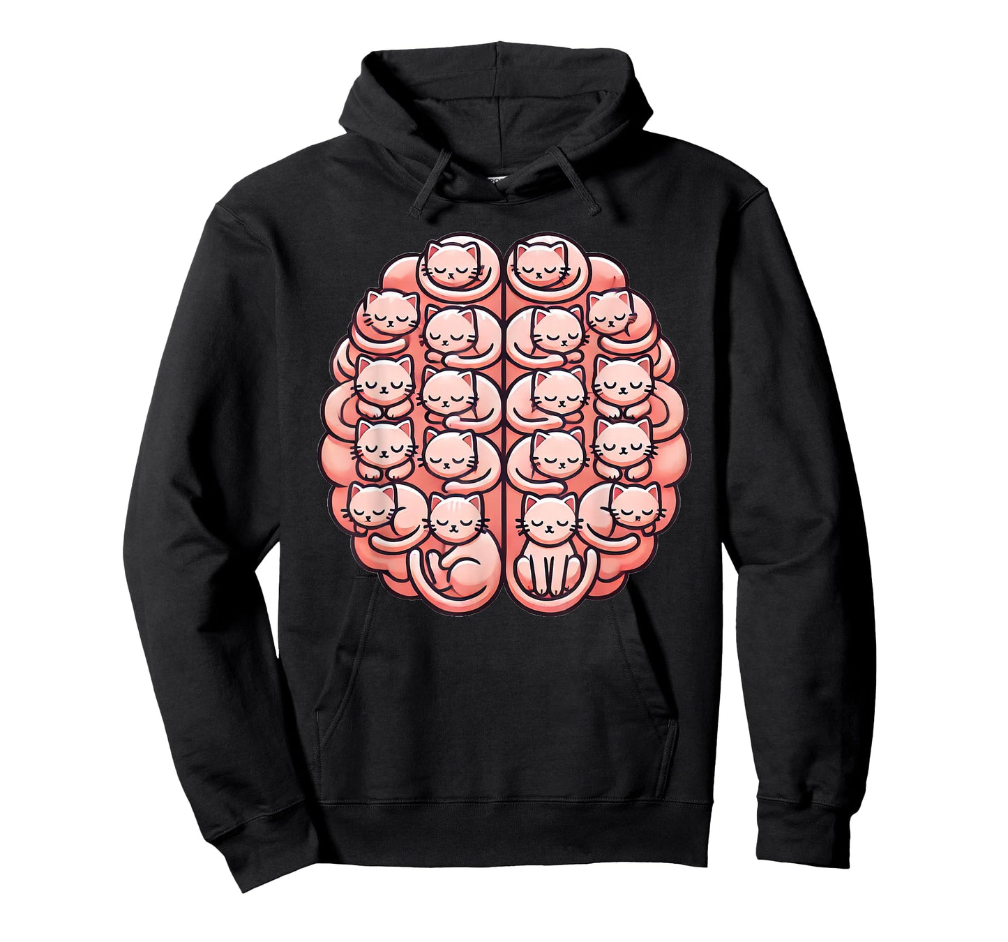 Funny Cat Brain Graphic Neuroscience Neurologist T-Shirt